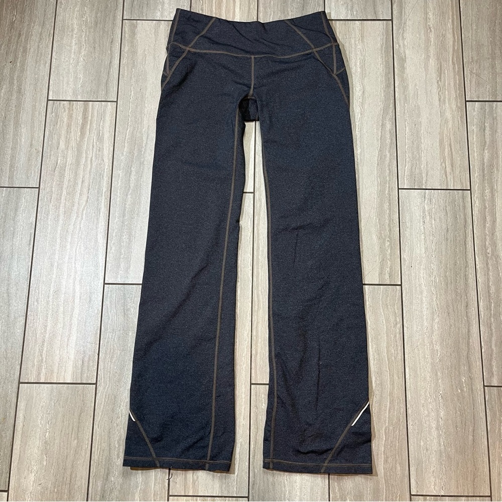 Athleta Women's Size S Power Kick Workout Yoga Pant‎ Gray Reflective